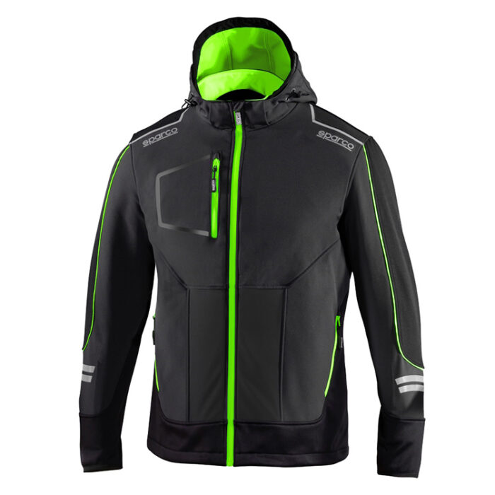 02412GSVF Sparco Tech Soft Shell Hoodie Jacket 01