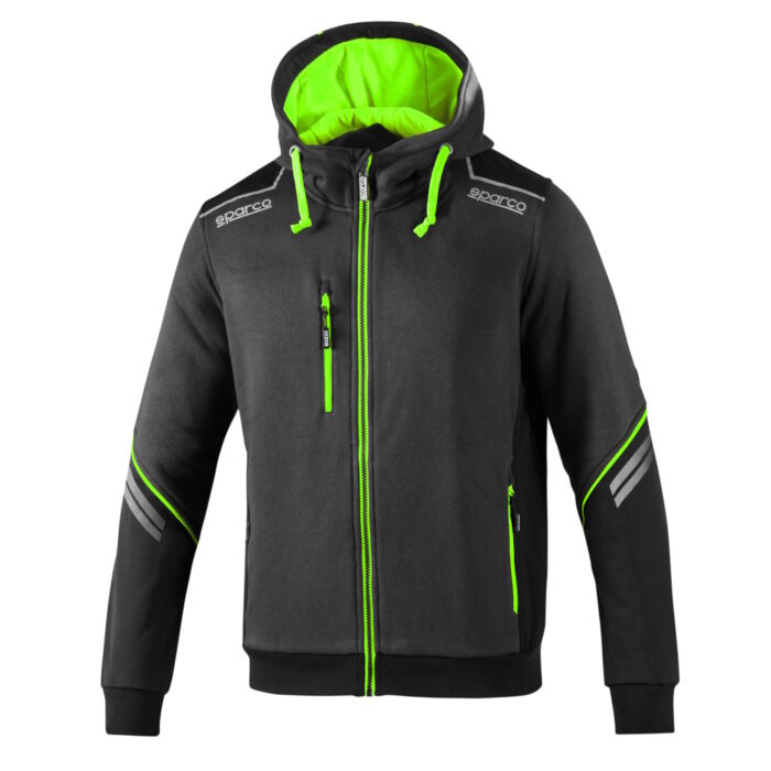 02414GSVF Sparco Tech Hoodie Green