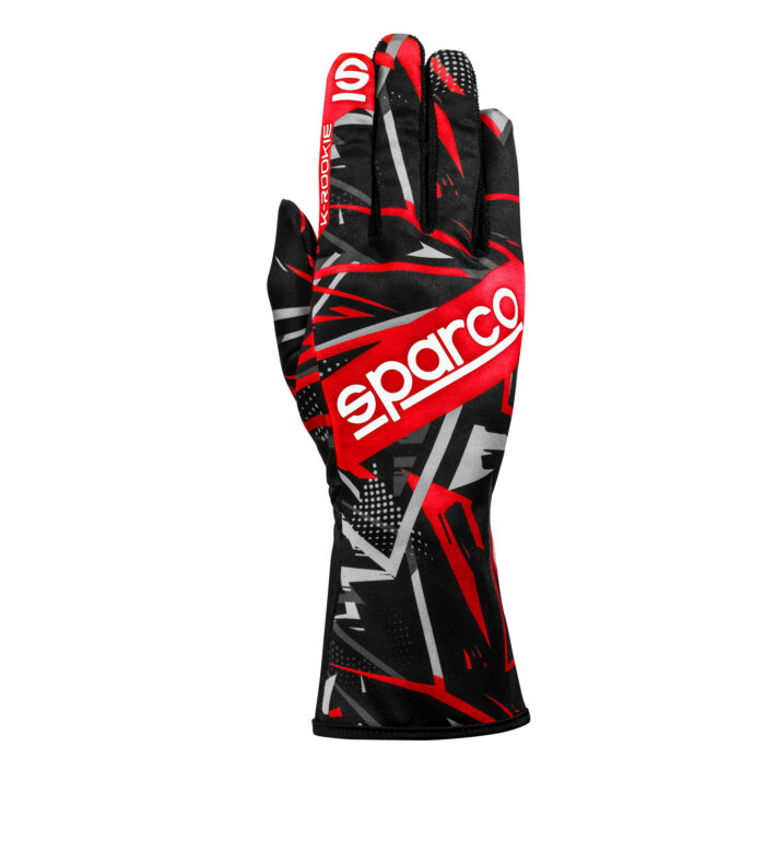 BKG0001B0 K12 Spacro K Rookie Kart Gloves Black Red 01