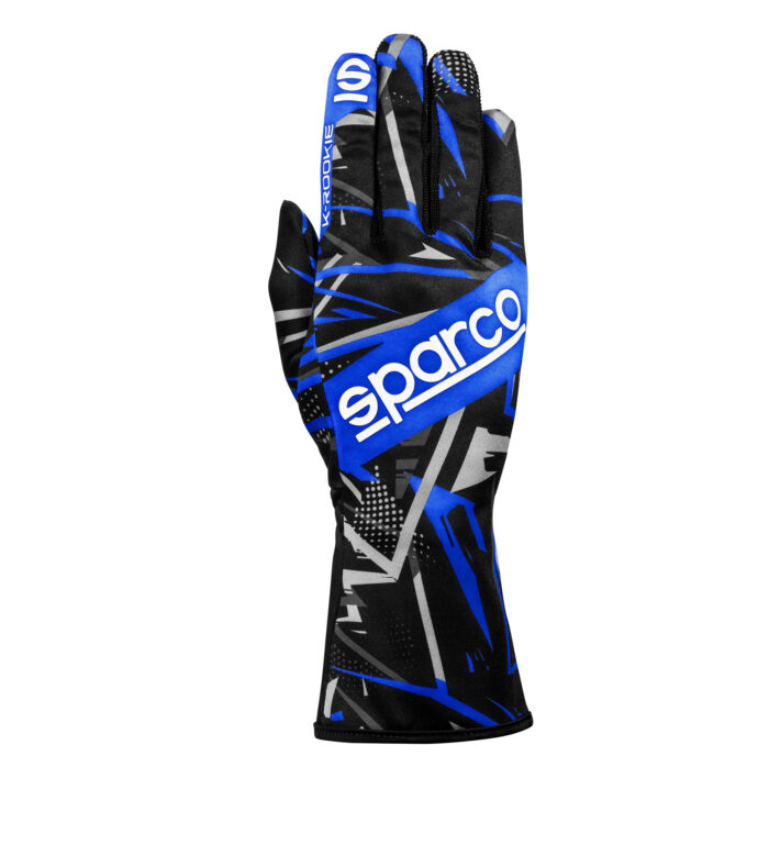 BKG0001B0 K16 Spacro K Rookie Kart Gloves Black Blue 01