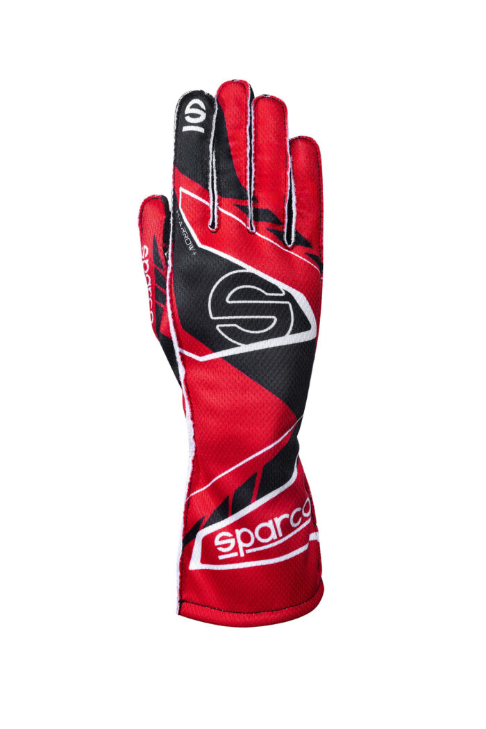 BKG0003B0 R27 Sparco K Arrow Kart Gloves Red Black 01