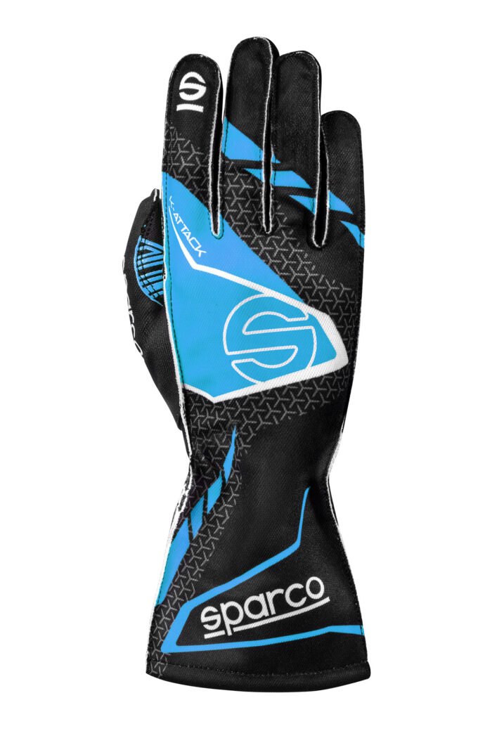 BKG0004B0 K30 Sparco K Attack Kart Gloves Black Blue 01