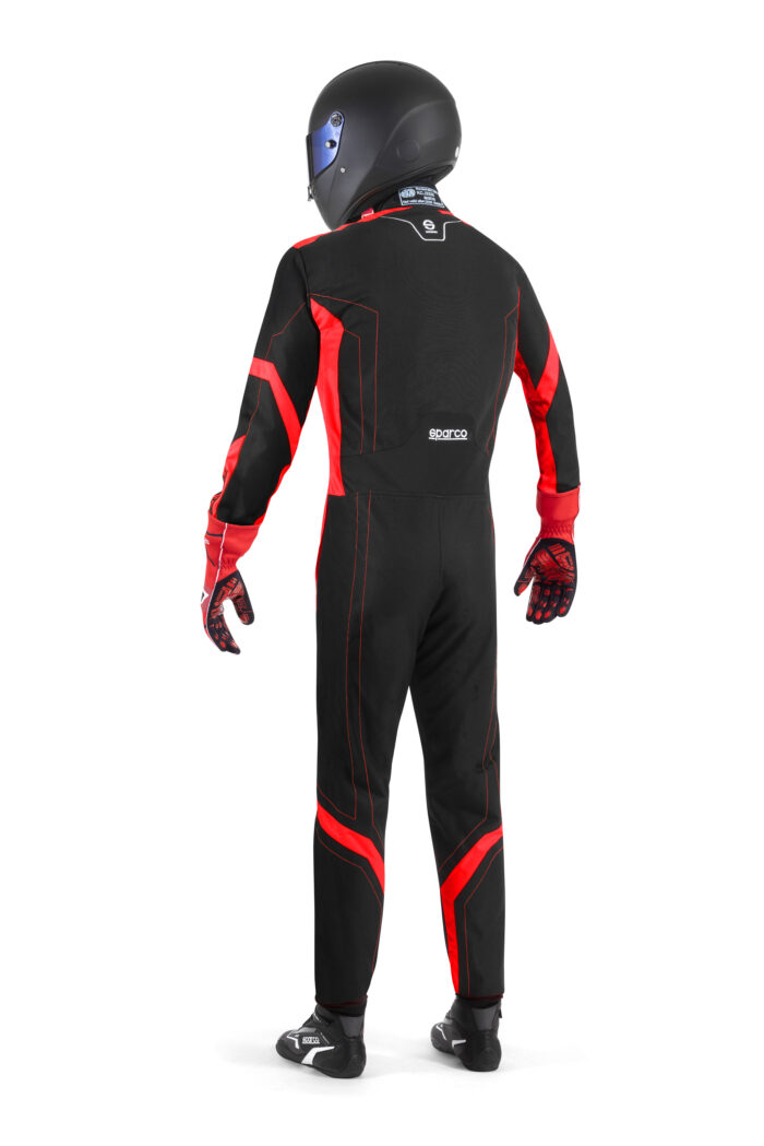 BKS0010B0 K12 Sparco Thunder Advanced Kart Suit Black Red 03