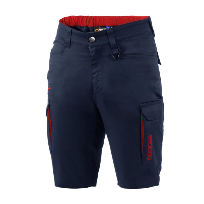 BTP0002B0 Sparco FTW Mechanics Trousers Navy Blue Red 01