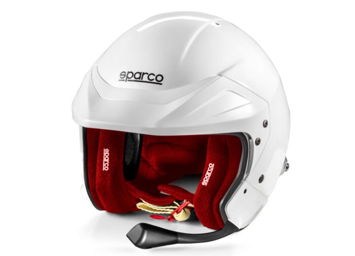 Sparco Flux RJ i Helmet White Red 02