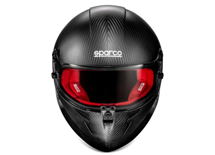 Sparco Stealth Carbon Kart Helmet Black Red 01