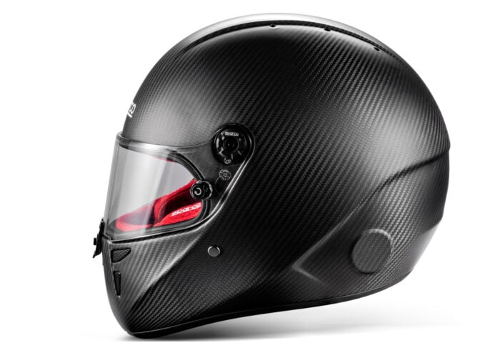 Sparco Stealth Carbon Kart Helmet Black Red 03