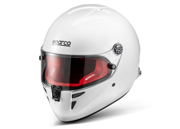 Sparco Stealth RF Helmet White Red 02