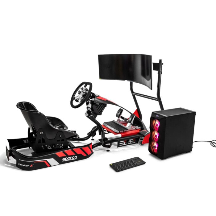 sparco evolve pro kart rig ii sim racing kart cockpit 3