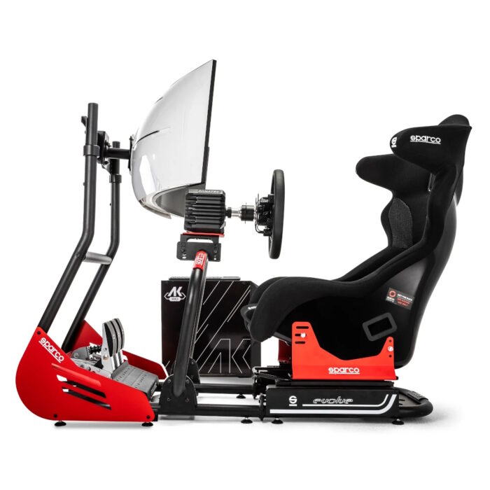 sparco gt r rig ii gt r profanatec sim kit pror330 leatherpckeybordstandmonitor 2