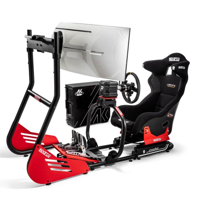 sparco gt r rig ii gt r profanatec sim kit pror330 leatherpckeybordstandmonitor